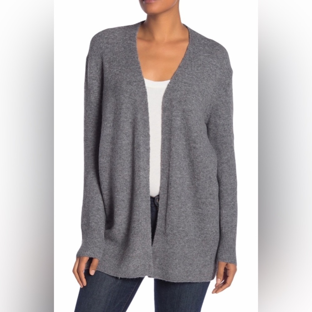 Madewell Walker Open Face Cardigan in Grey - Size S
